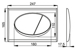 Кнопка M72 управления (хром - матовая)