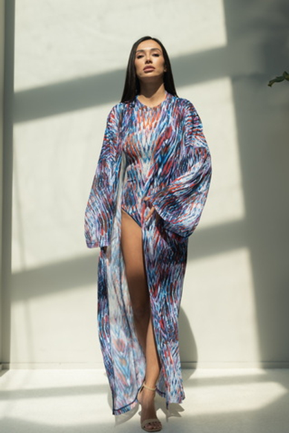 Халат WATERCOLOR BLUE H