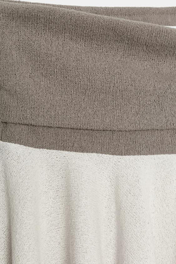 ZARA МИНИ-ЮБКА В СЕЛЬСКОМ СТИЛЕ С КОНТРАСТНЫМИ ДЕТАЛЯМИ, ЭКРЮ/БЕЖЕВЫЙ