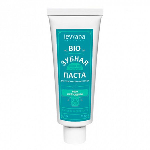 Зубная паста «Сoco & mint & l-arginine», 75 мл (Levrana)