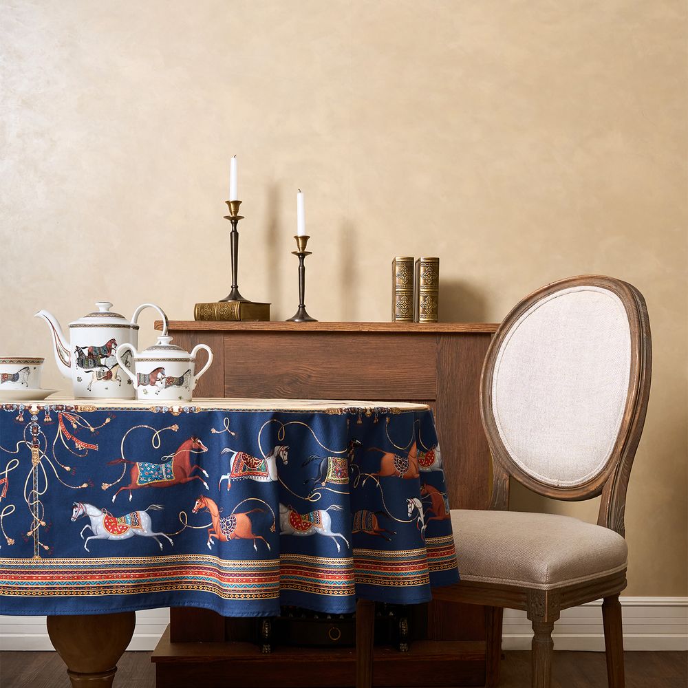 СКАТЕРТЬ ОВАЛЬНАЯ "PASSAGE"140Х180СМ ,БЕЖЕВЫЙ, 100% ХЛОПОК,ТВИЛ, ПРОПИТКА