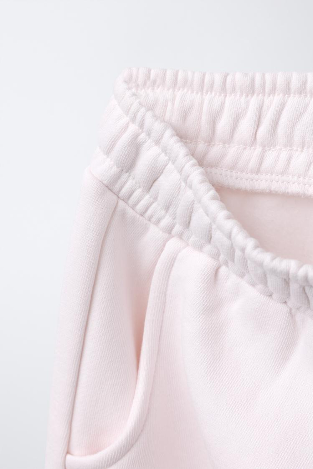 ZARA БАЗОВЫЕ БРЮКИ-ДЖОГГЕРЫ ИЗ МЯГКОЙ ТКАНИ, РОЗОВЫЙ