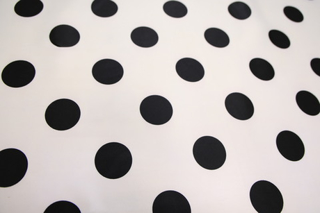 Сатин стрейч крупный горох