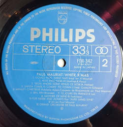 Винтажная виниловая пластинка LP Paul Mauriat White Christmas (Japan 1977) (No Obi) Snow Desert