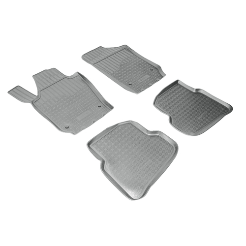 Ковры в салон Norplast/Unidec для Seat Ibiza IV в кузове 6J (2008-)Полиуретан,Серый, арт.NPA10-C80-240-G