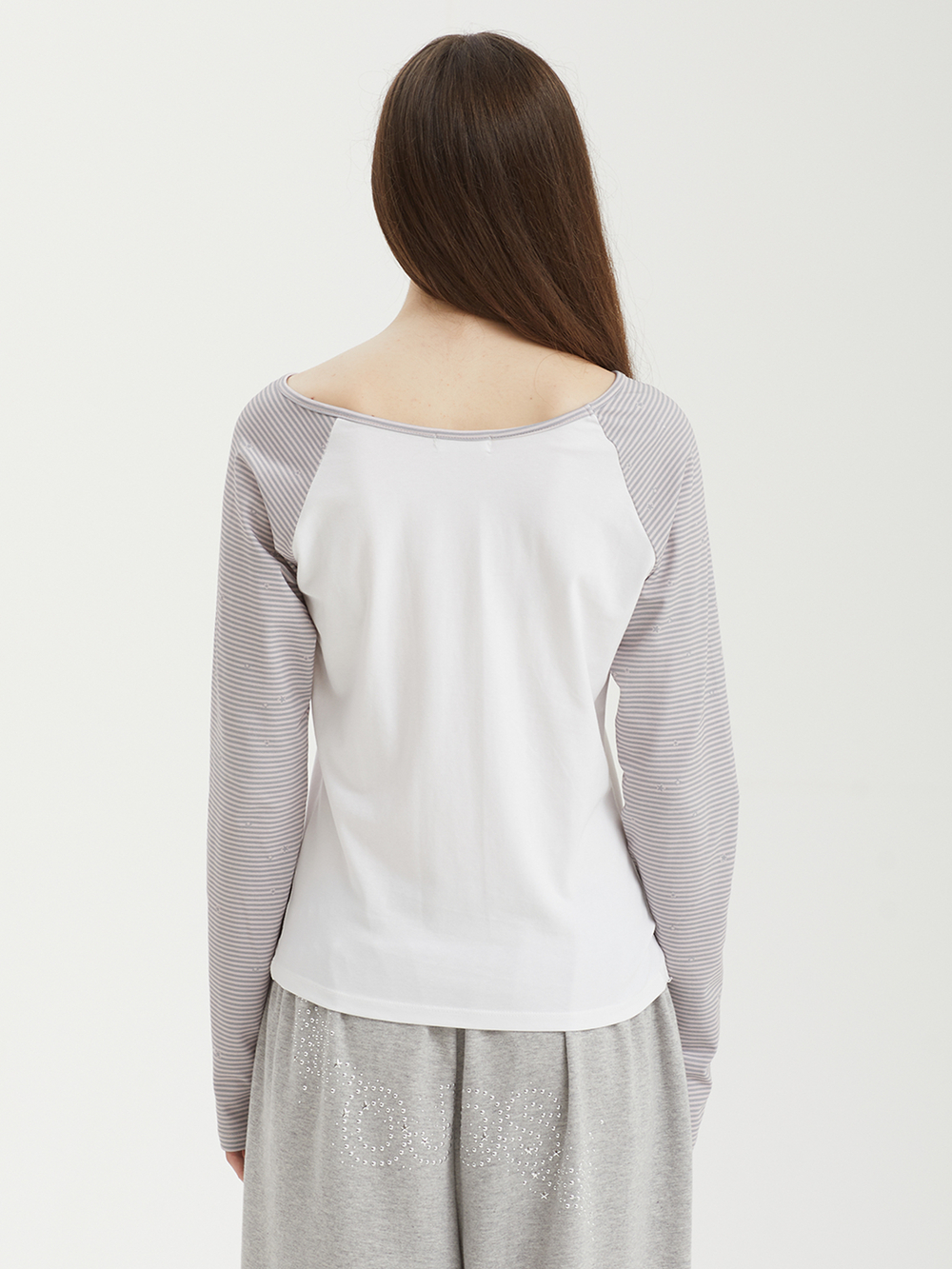 Женский Лонгслив Stripe Raglan