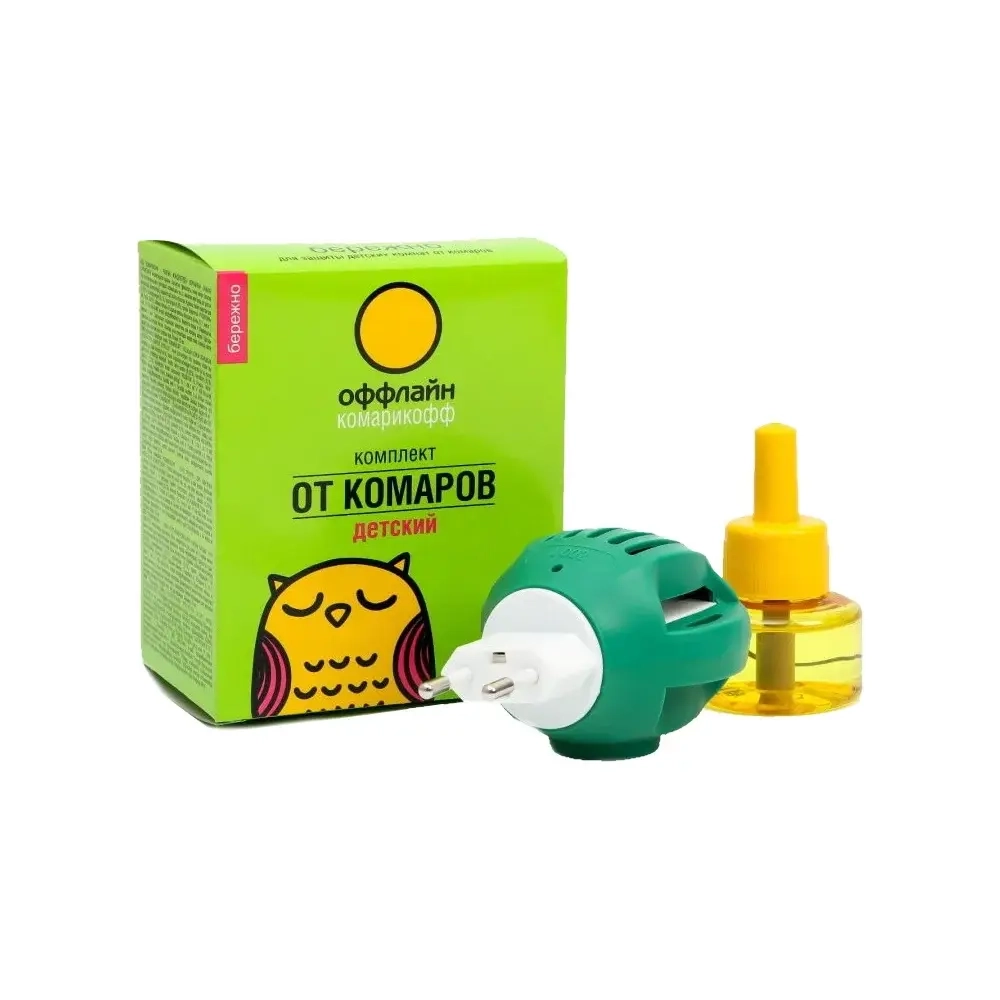 Комарикофф оффлайн Детский Средство откомаров комплект флакон +электрофурмигатор