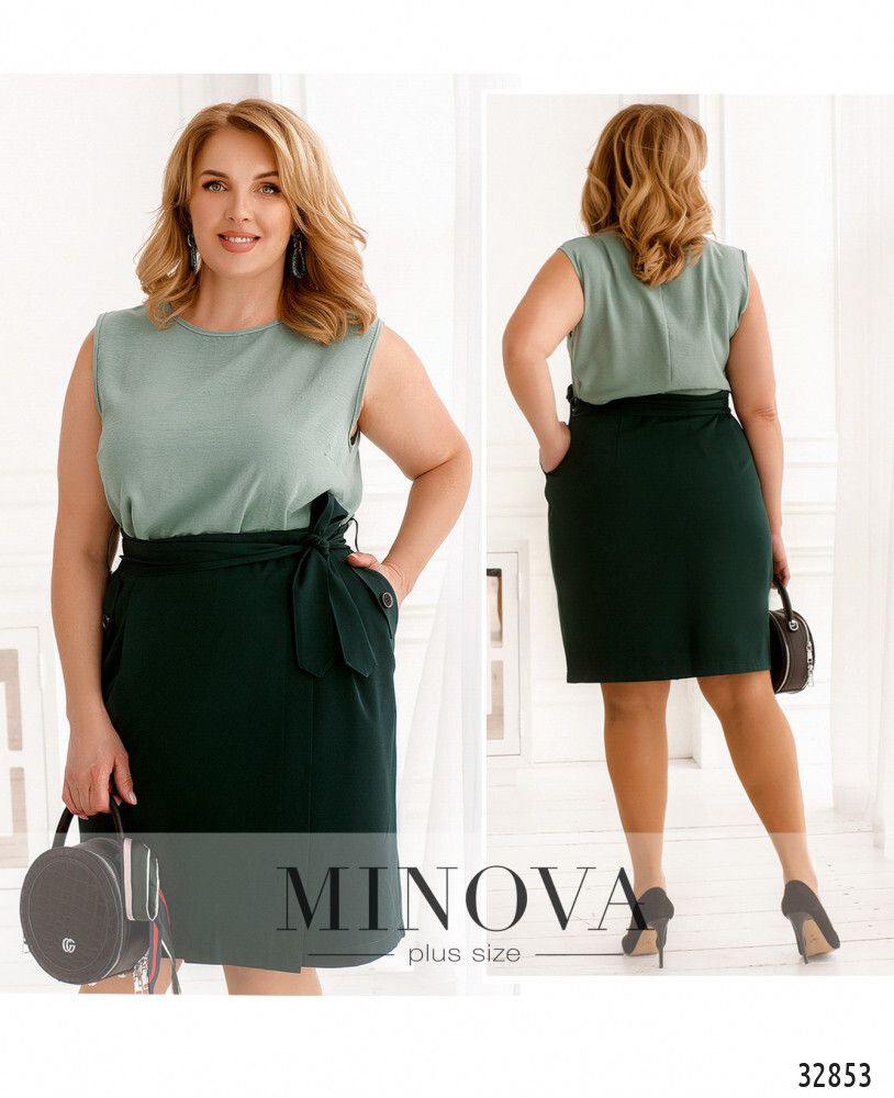 Юбка 279-темно-зеленый Minova