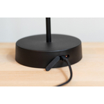 Лампа настольная oscar usb, 14,5х14,5х34 см, черная