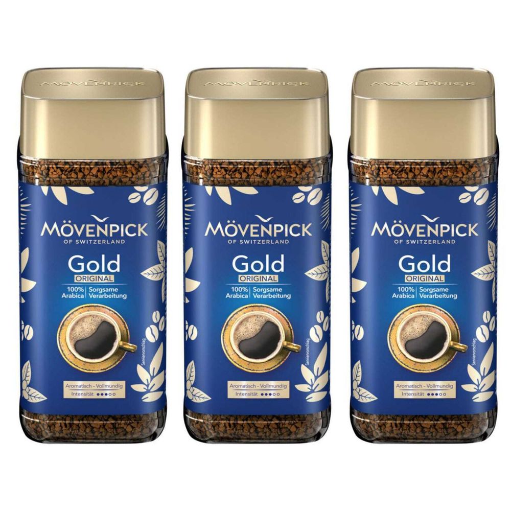 Кофе растворимый Movenpick Gold 100 г, 3 шт