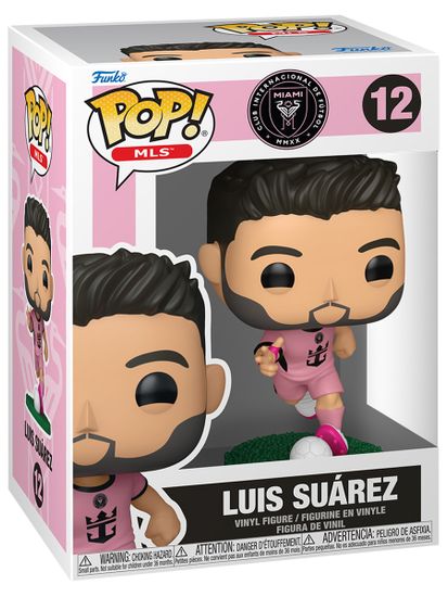 Фигурка Funko POP! MLS Inter Miami Luis Suarez (Pink Uniform) (12) 94701 / Фигурка Фанко ПОП! в виде уругвайского футболиста, Луис Суарес