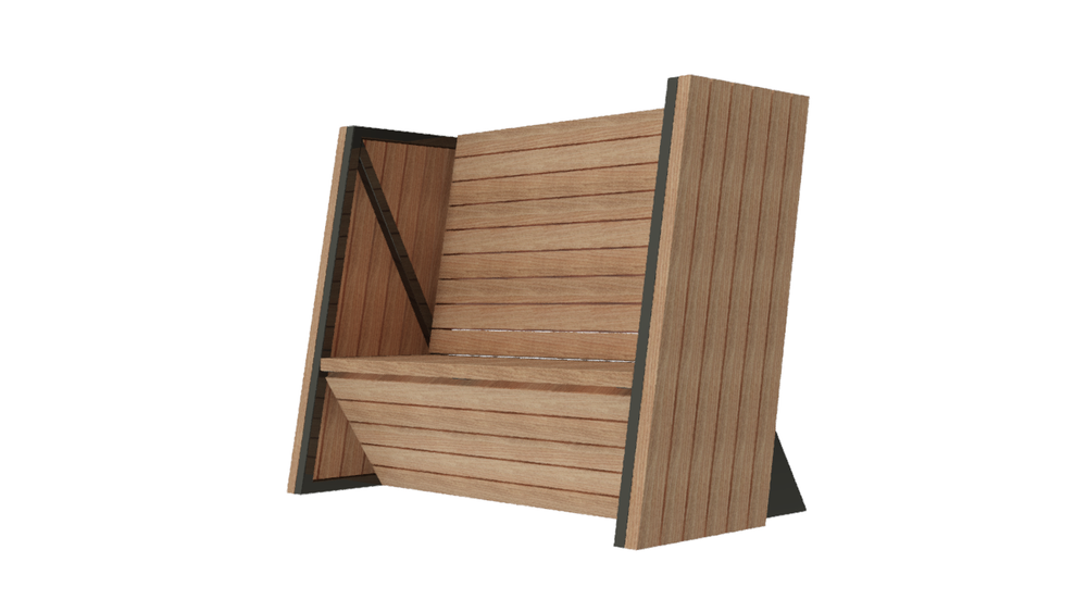 Скамья с большой спинкой SK00126