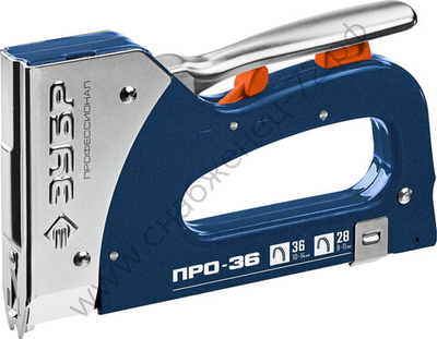 ЗУБР Про-36, тип 36 (L) калибр 20GA (10 - 14 мм)/28, кабельный рессорный степлер (31580)