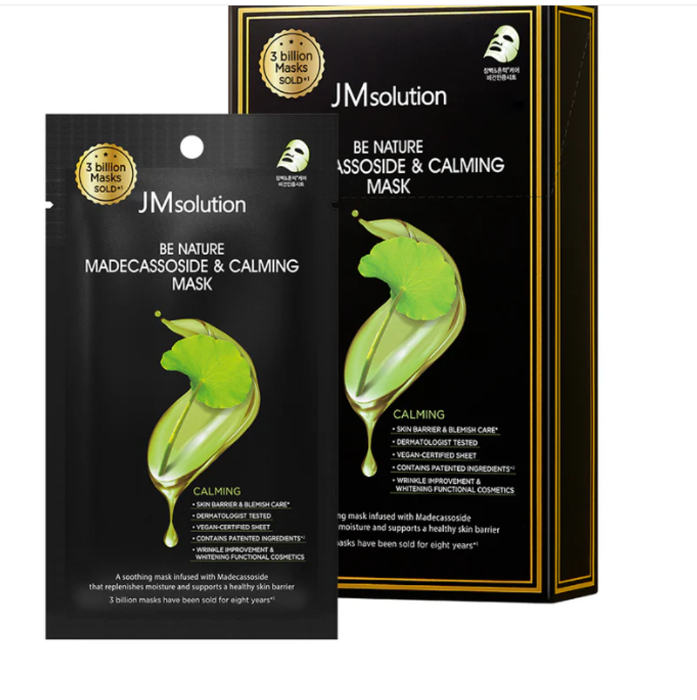 [JM Solution] Be nature madecassoside & calming mask - Успокаивающая тканевая маска с мадекассосидом
