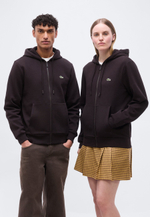 Lacoste Толстовка на молнии - Тёмно-коричневый
