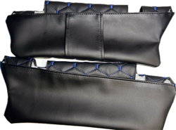 Чехлы на козырьки ВАЗ 2110, 2111, 2112 (синяя нить Рубин)