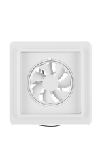 Вентилятор теневой Technova SHADOW 100К Квадрат с обратным клапаном, под натяжной потолок