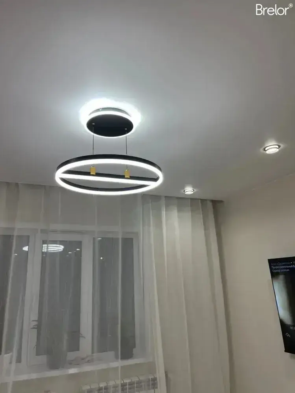 Светильник потолочный встраиваемый GX53, точечный черный Brelor