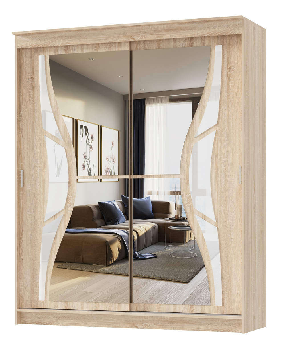 Шкаф-купе «АЛЬЯНС» декор «БАБОЧКА»