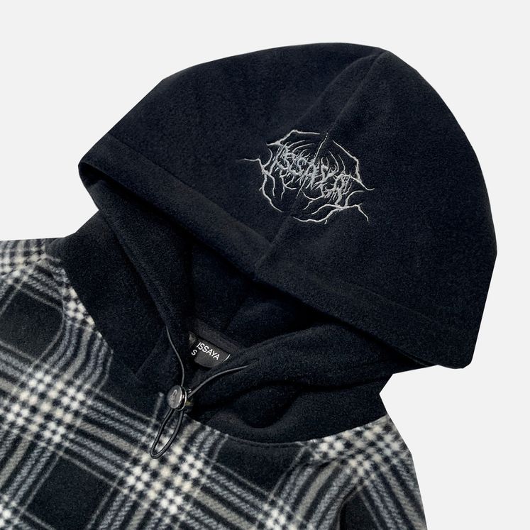 Худи ISSAYA Roots флис, черный