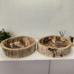 Раковина из окаменелого дерева ПАРА! OD-62099 57*46*16 2шт