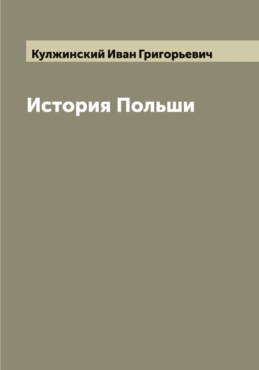 История Польши | Кулжинский Иван Григорьевич