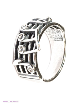 "Музыка" кольцо в серебряном покрытии из коллекции "Нотки" от Jenavi