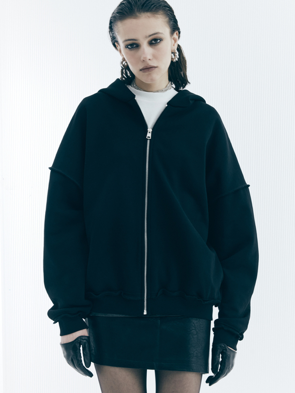 Зип-худи Красивое/Pretty, чёрное