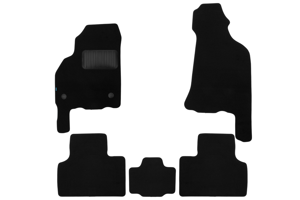 Коврики в салон для LADA Priora 2007-2013, 2013-2018, хэтчбек, седан, 5 шт. (текстиль) KLEVER03521622110KH