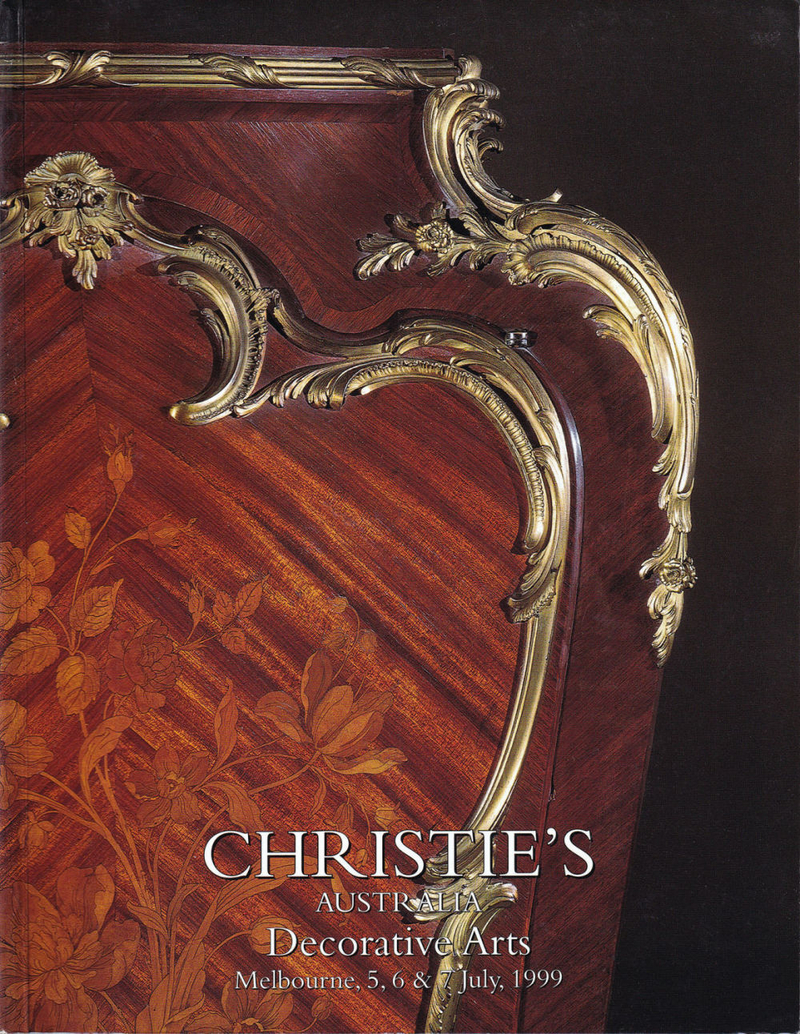 Каталог аукциона Christie’s, Мельбурн, Декоративно-прикладное искусство от 5-7 июля 1999 года