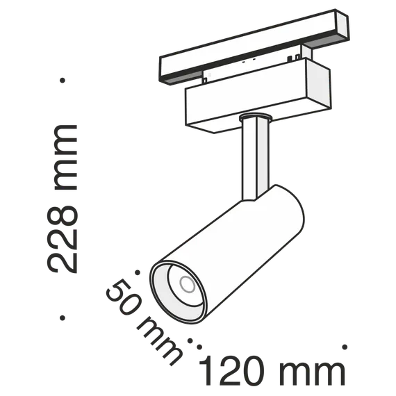 Трековый светильник Фокус / Focus Led S35 4000K 9Вт 24° Technical tr019-2-10w4k-b
