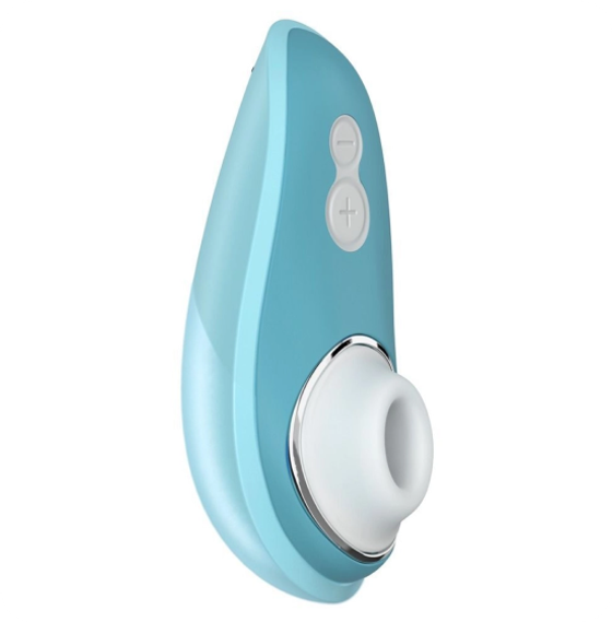 Голубой бесконтактный клиторальный стимулятор Womanizer Liberty