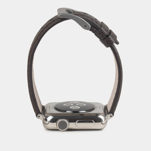 Ремешок для Apple Watch 44/45/46 mm из кожи сафьяно, коричневого цвета