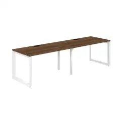 PR.226.DM.O59.WH / Рабочая станция s-b-s 2800х800х750 / профиль: 59х59 белый; столешница: дуб модена