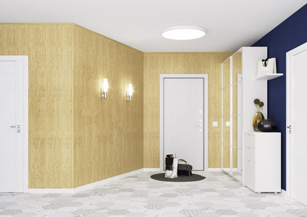 Стеновая панель МДФ "Союз" Classic Дуб сучковатый светлый 2600х238 мм