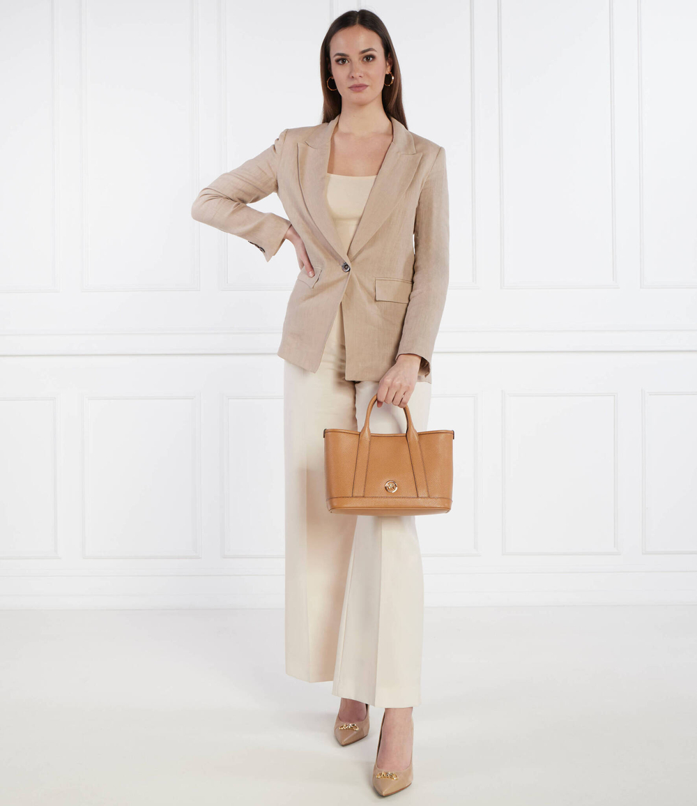 Кожаная сумка-трапеция Luisa Michael Kors - коричневый(30R4G99T1L)