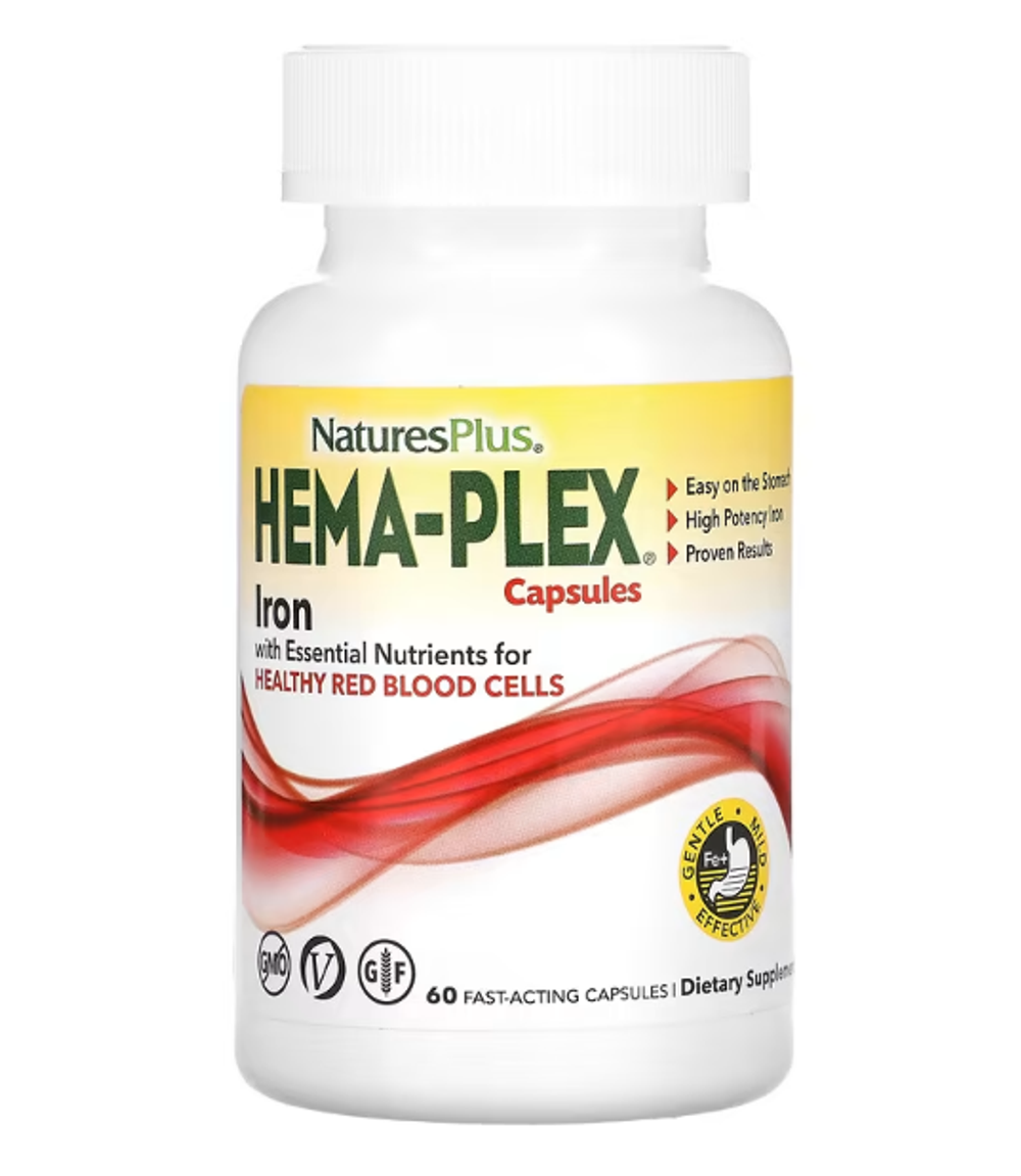 Hema-plex железо fast-acting 85мг №60 капсулы.