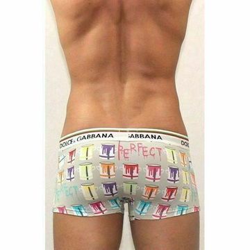 Мужские трусы боксеры  серые D&G Grey Painting