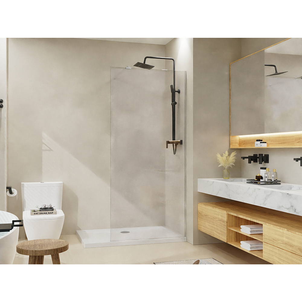 Душевая перегородка Azario Walk-in 1200х1950 прозрачное стекло 8 мм, профиль хром (AZ-251-120-CH-CL)