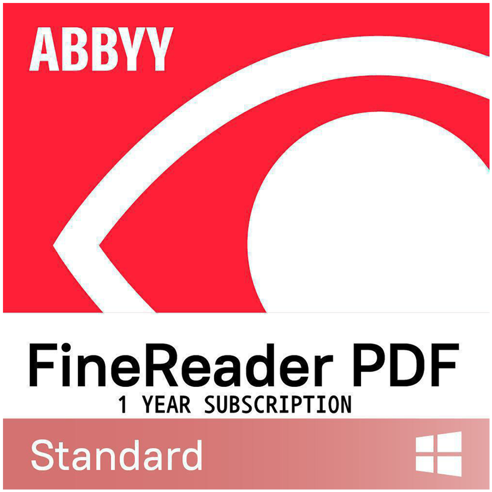 ABBYY FineReader PDF Standard, Single User License (ESD), Subscription, 1y