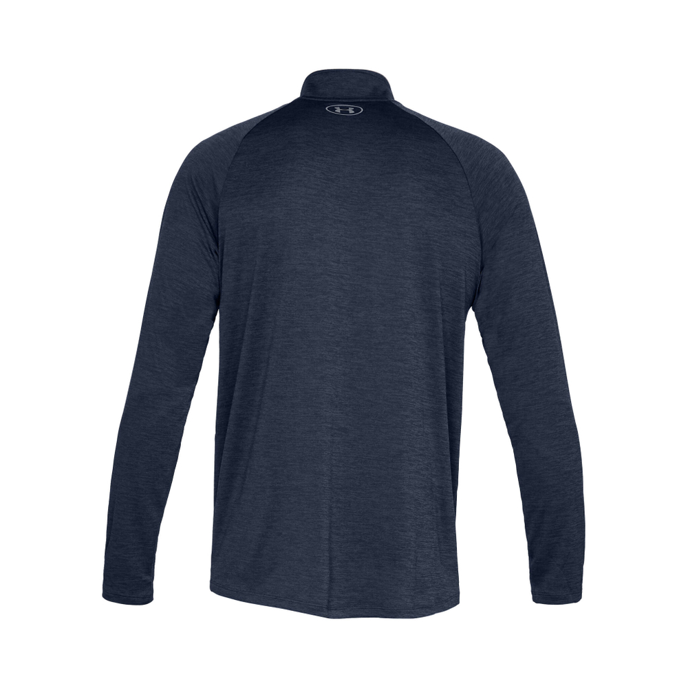 Мужское теннисное поло Under Armour Tech 2.0 Half-Zip Long Sleeve Men - Dark Blue, Lightgrey