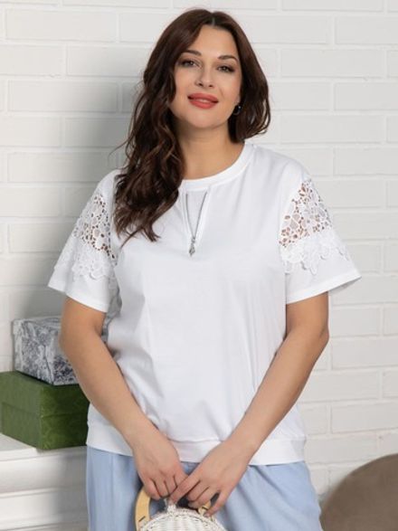 Блуза Флоя (белый) Б15539-4М LT Collection