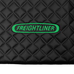 Ковры FREIGHTLINER CENTRY (механика) (экокожа, черный, черный кант, зеленая вышивка)