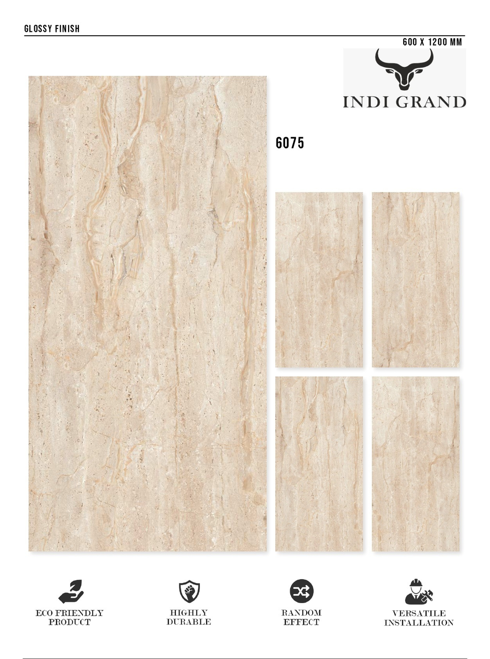 Керамогранит glossy №1 60х120, 6075