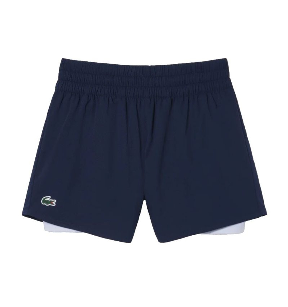 Женские теннисные шорты Lacoste Ultra Dry Tennis - navy blue/phoenix blue