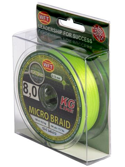 Шнур плетёный WFT KG MICRO BRAID Chartreuse 150/0120