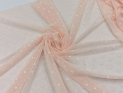 Эластичная сетка, мушки 3мм, лосось, (Арт: ESM-081)