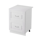 Кухонный модуль 60 см Венесуэла с 3 ящиками, со столешницей, массив сосны, белый воск