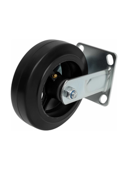 Колесо промышленное неповоротное с подшипником 160мм резина/чугун Gigant G-04-09-33