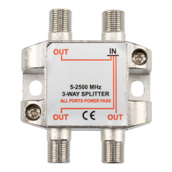 Разветвитель 3TV-F 5-2500 MHz проход питания